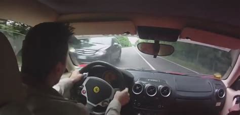 Ferrari Test Drive Almost Ends Up in a Crash, Driver Shows Stunning ...