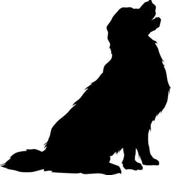 Golden Retriever Silhouette Face : Vector image of an dog (golden retriever). - Deiafa Ganello