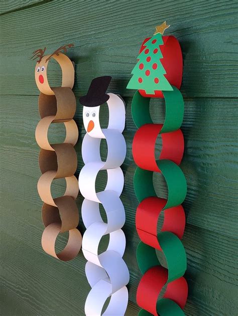 Christmas Countdown Craft Kit Paper Chain Advent Calendar - Etsy ...