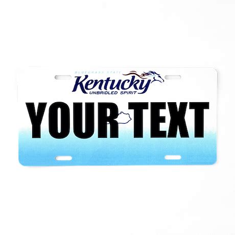 Kentucky Custom License Plate by ranger275store