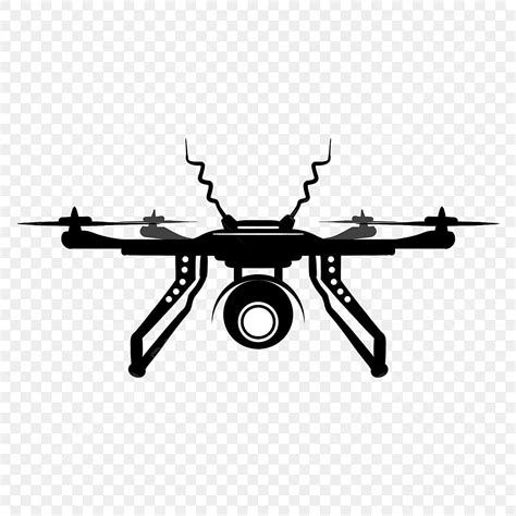 Black Drone Silhouette PNG Transparent, Frontal Black Drone Silhouette Clipart, Drone Clipart ...