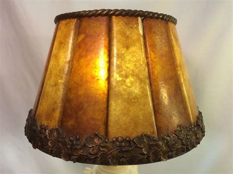 Antique Arts & Crafts Mica Lamp Shade | #1795097266