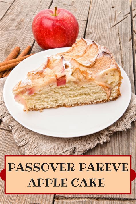 Pin by The Daily Meal on Passover | Passover recipes, Pareve, Passover apple cake recipe