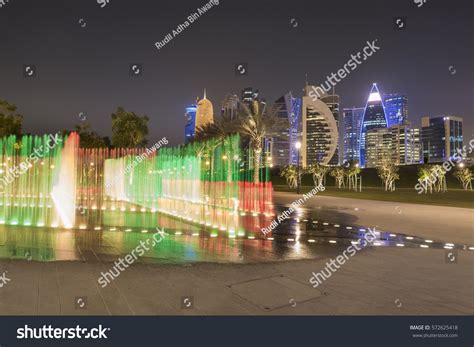 Doha Skyline Night Qatar Middle East Stock Photo 572625418 | Shutterstock