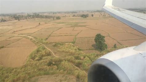 Myanmar National Airlines landing in Naypyidaw International Airport - YouTube