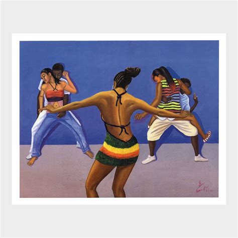 Jamaican Dancehall Slow Whine dancehall Vibe Scene Art Print, Hand-drawn by Jamaican Painter ...