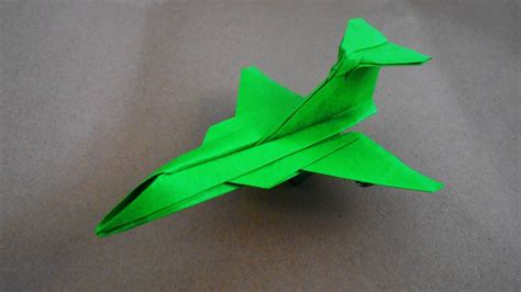 How To Make Paper Airplane - Cool Paper Plane Origami Jet Fighter - Gloster Javelin - YouTube