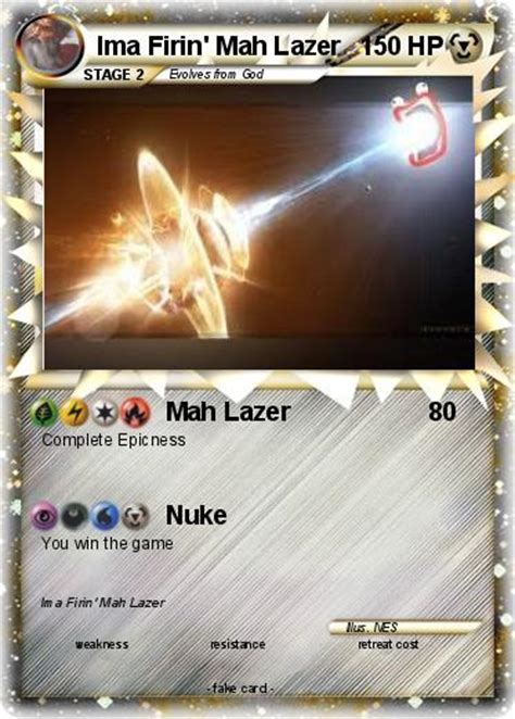 Pokémon Ima Firin Mah Lazer 1 1 - Mah Lazer - My Pokemon Card