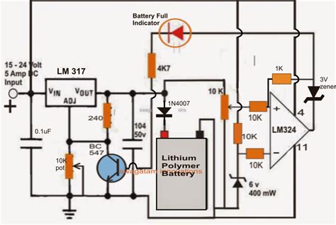 Li-ion Battery Charger Circuit Diagram