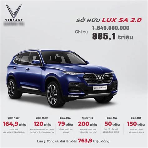 VinFast LUX SA2.0 giảm giá gần 800 triệu, có phải ai cũng mua được? - CafeAuto.Vn