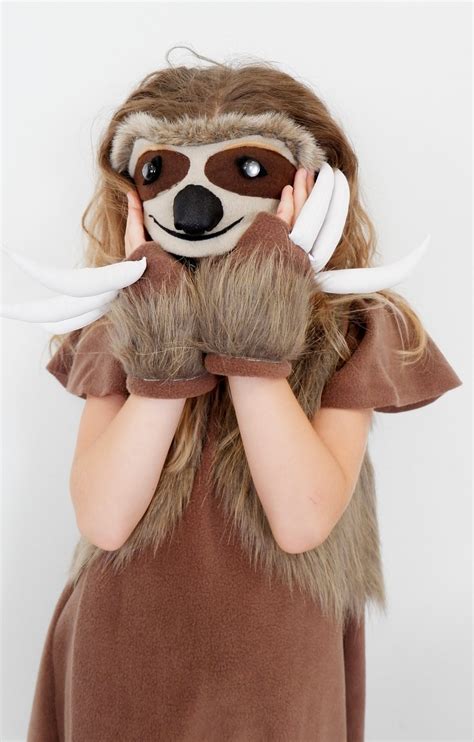 Sloth headband / sloth gloves/ Girl Costume / Kids Costume / | Etsy