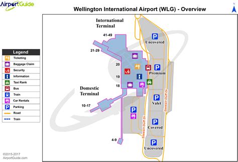 Wellington - Wellington International (WLG) Airport Terminal Map - Overview | Airport guide ...