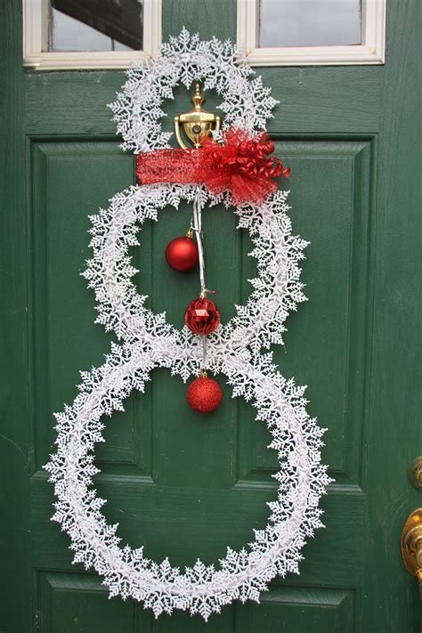 Christmas Snowflake Wreath Whimsical by GlitterGlassAndSass