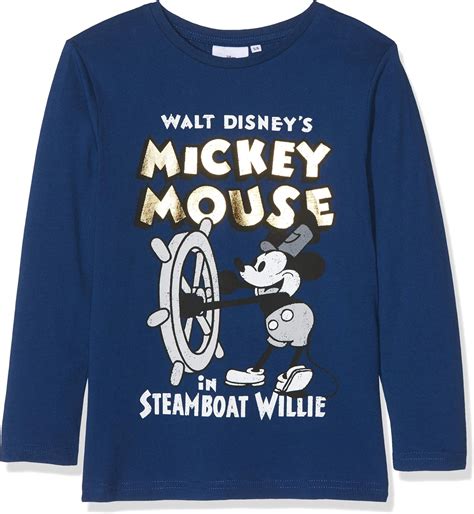 Disney Jungen Steamboat Willie T-Shirt: Amazon.de: Bekleidung