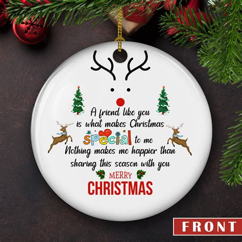 Personalized Ceramic Christmas Ornaments - Special Christmas - 2-sided ...