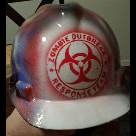 Zombie Response Team ZimmerDesignZ.com Zombie Response Team, Custom Airbrushing, Hard Hats ...