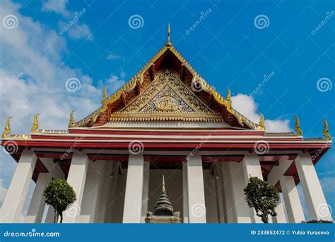 Wat Temple Buddhist Architecture in Thailand Stock Photo - Image of ...