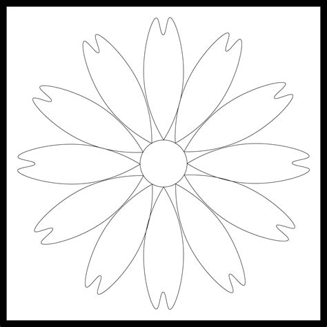 6 Petals Flowers Templates - 10 Free PDF Printables | Printablee