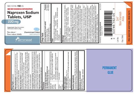 Naproxen Sodium (NSAID) Fever Reducer/ Pain Reliever (Amneal Pharmaceuticals) NAPROXEN SODIUM ...