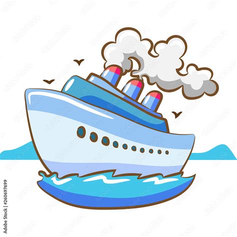 cruise ship clipart design Stock Vector | Adobe Stock