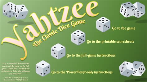 Yahtzee – The Classic Dice Game – Power Point Games