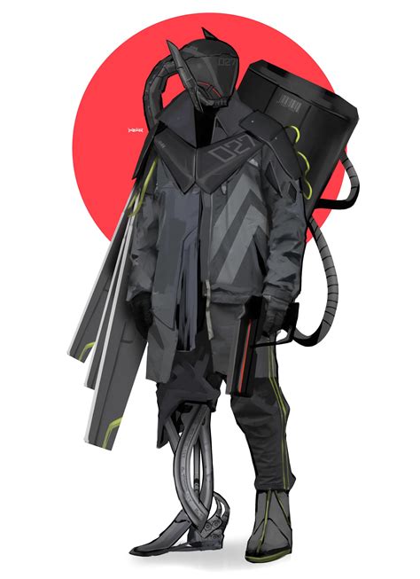 Cyberpunk character concept art, by me :D : ImaginaryCyberpunk