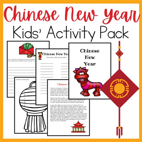 Printable Chinese New Year Activities for Kids