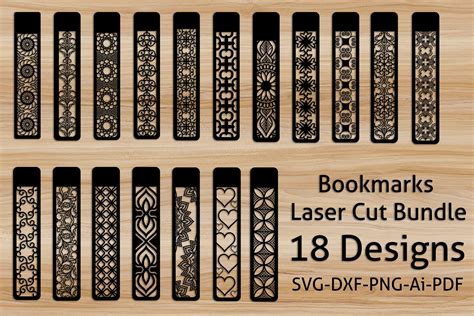 Bookmarks Laser/Wood Cut SVG Bundle Set Graphic by Rextore · Creative Fabrica