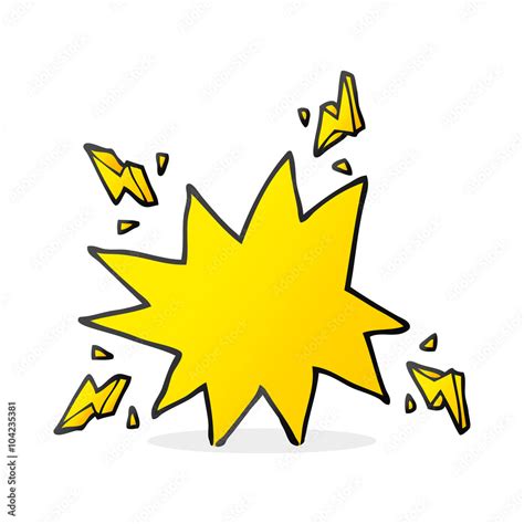 cartoon electrical sparks Stock Vector | Adobe Stock