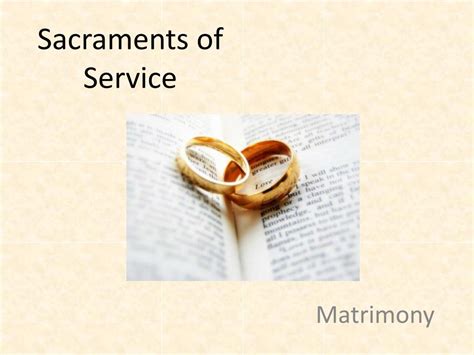 PPT - Sacraments of Service PowerPoint Presentation, free download - ID:2475480