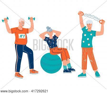 Group Elderly People Vector & Photo (Free Trial) | Bigstock