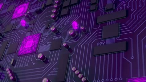 Purple Printed Circuit Board with Stock Footage Video (100% Royalty-free) 1033512998 | Shutterstock