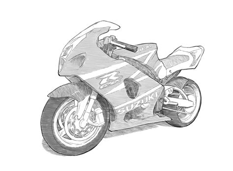 Motorbike Drawing Techniques :: Behance