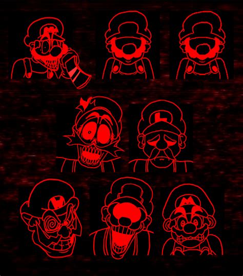 Mario's Madness - Remastered Portraits by tent2 on DeviantArt