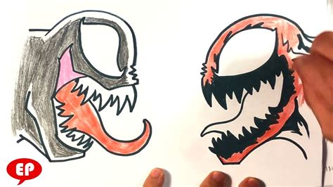 Spiderman Vs Venom Vs Carnage Drawing