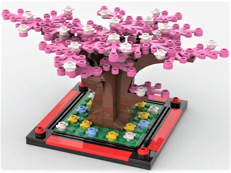 LEGO MOC Sakura tree by xmsbricks | Rebrickable - Build with LEGO