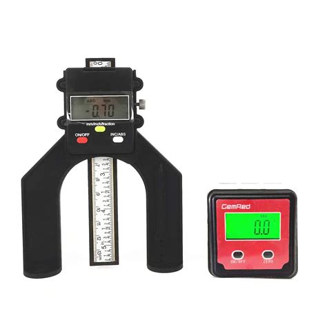 GemRed Digital Measuring Tool Set GR905 for Table Saw(Angle Gauge ...