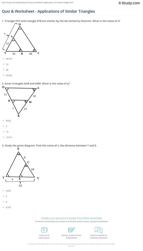 20++ Similar Triangles Worksheet – Worksheets Decoomo