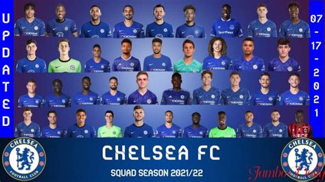 Chelsea FC Squad 2021/2022 Season. - Jambo Daily