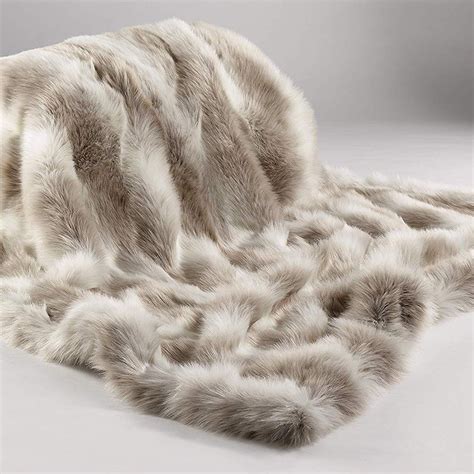 Arctic Reindeer Faux Fur Throw/Blanket - L & XL - Bed, Bath, Home & Travel from The Luxe Company UK