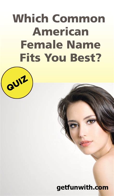 Which Common American Female Name Fits You Best? | Female names, Common ...