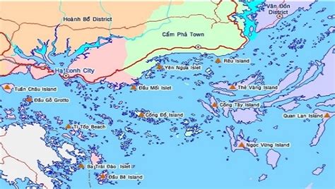 Bản đồ du lịch Vịnh Hạ Long