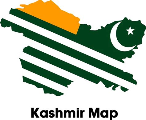 Premium Vector | Kashmir map vector and illustration