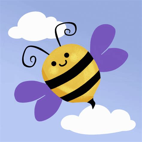 Flying Bumble Bee GIF by beckadoodles - Find & Share on GIPHY