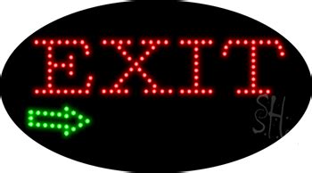 Exit Animated LED Sign - Business LED Signs - Everything Neon