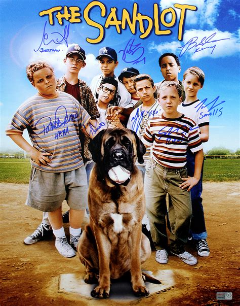 The Sandlot Cast Autographed Movie Poster 16x20 Photo with Patrick Renna & More