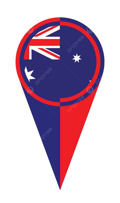 Australian Map Pointer Location Flag Pointer Icon Art Vector, Pointer, Icon, Art PNG and Vector ...