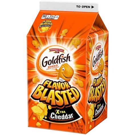 Pepperidge Farm Goldfish Flavor Blasted Xtra Cheddar Baked Cheddar Snack Crackers | Hy-Vee ...