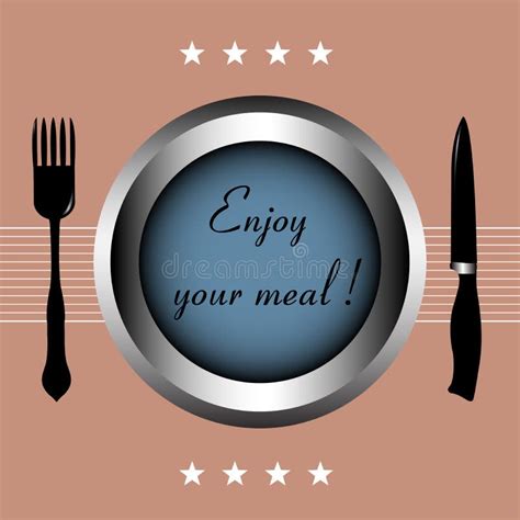 Enjoy your meal stock vector. Illustration of healthy - 13144462