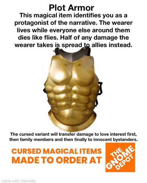 Plot Armor : r/dnditems